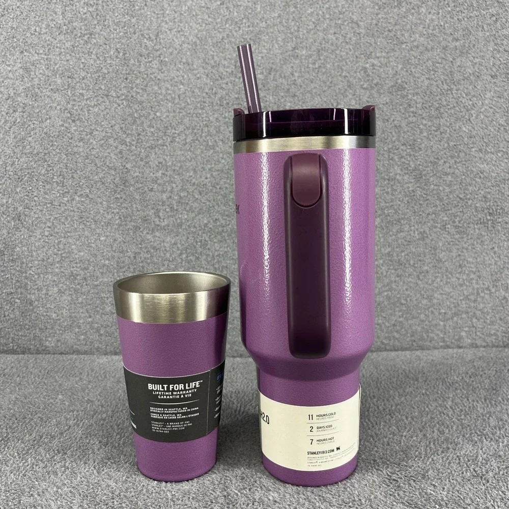 Stanley 40 oz Quencher H2.0 Tumbler Hammertone Lilac & Beer‎ Pint 16 oz Purple